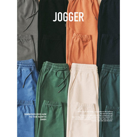 SIMWOOD 2020 Autumn Winter New Jogger Pants Men Drawstring Trousers Casual Comfortable tracksuits plus size gym pants SJ130835