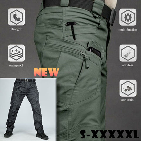 S-6XL Men Casual Cargo Pants Classic Outdoor Hiking Trekking Army Tactical Sweatpants Camouflage Military Multi Pocket Trousers