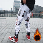 Hip hop Pants Men Loose Joggers Pants with Print Streetwear Harem Pants Clothes Ankle length Trousers Harajuku Sport Casual